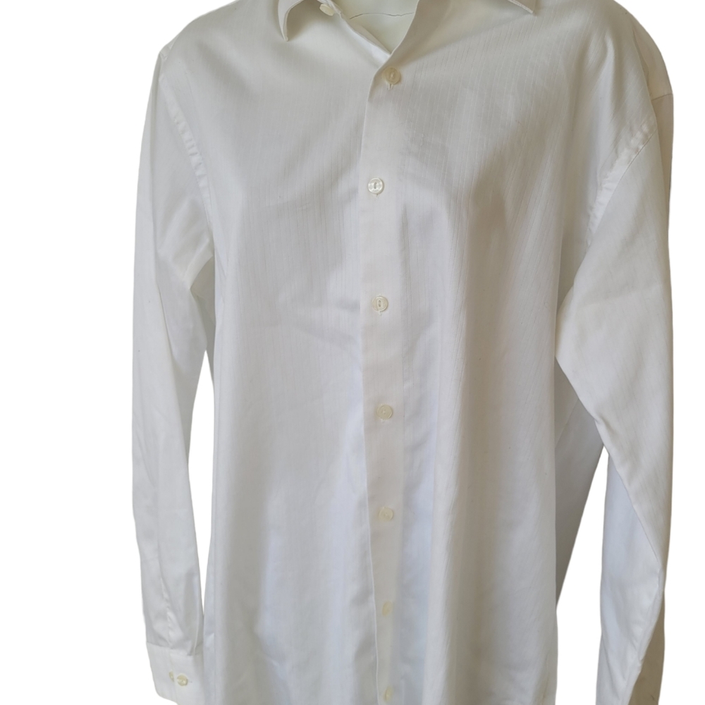 Kenneth Cole Reaction White Mens Dress Shirt